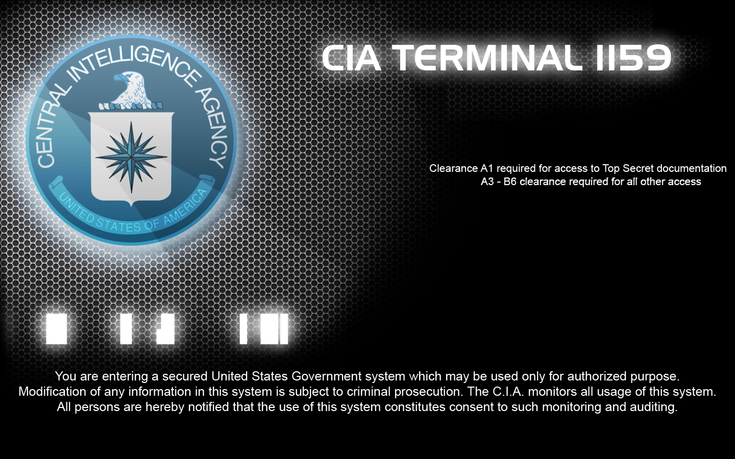 Fbi terminal logon screen